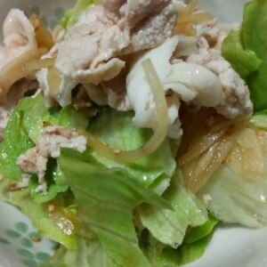 新玉ねぎのドレッシングで食べる豚しゃぶサラダ